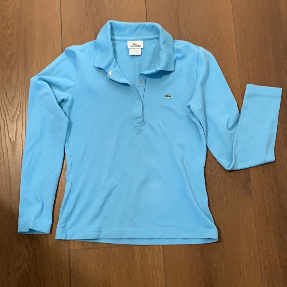 Lacoste kids long sleeve polo- size 38 (8/10)